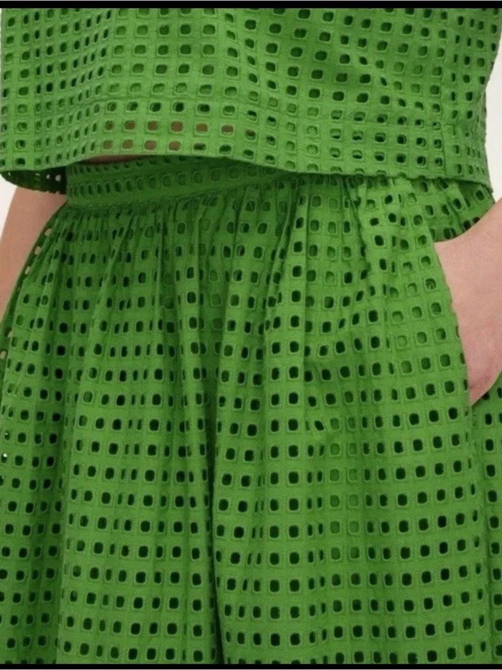 kate spade green eyelet